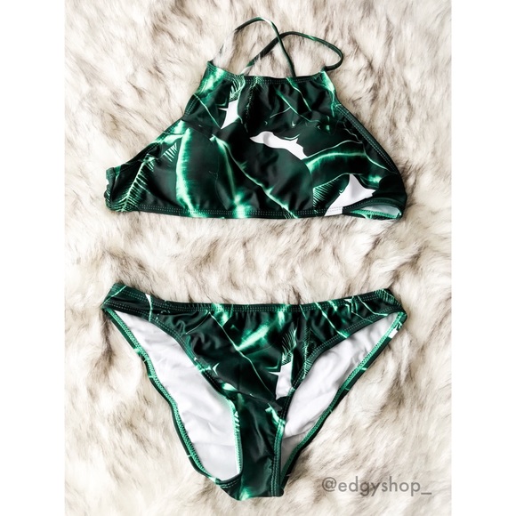 THE EDGY SHOP Other - High Neck Cross Back Bikini